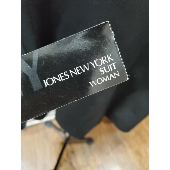 Jones Newyork Womens Black Polyester Two Buttons Single Breasted Blazer Size 22W - Picture 6 of 11